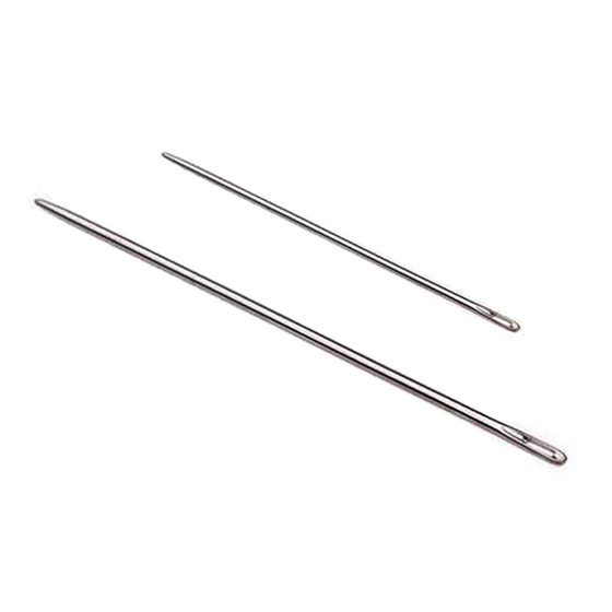 H's original needle is very easy to use with round head hand stitching leather needle as thick as the body, perforated and smooth non-triangular needle