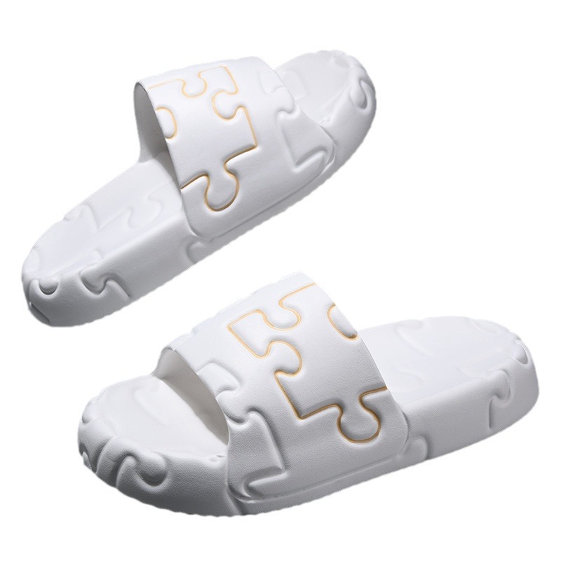Thick bottom drooping light Eva soft bottom simple slippers men's home sports casual all-match cross-border wholesale