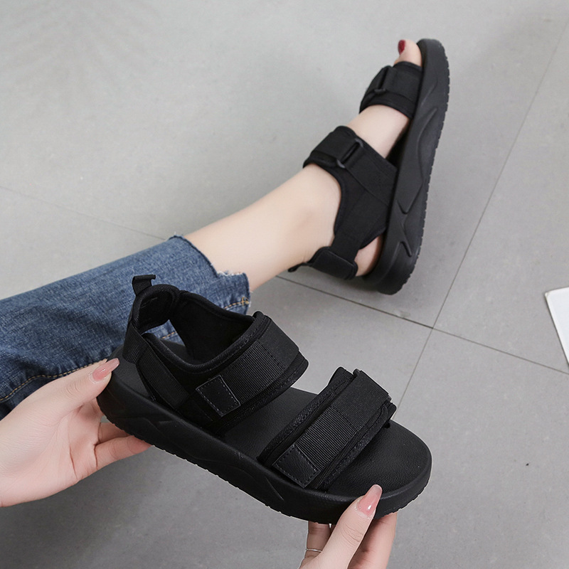 2023 cross-border summer new platform sports clunky sandals women's trendy all-match casual flat factory wholesale