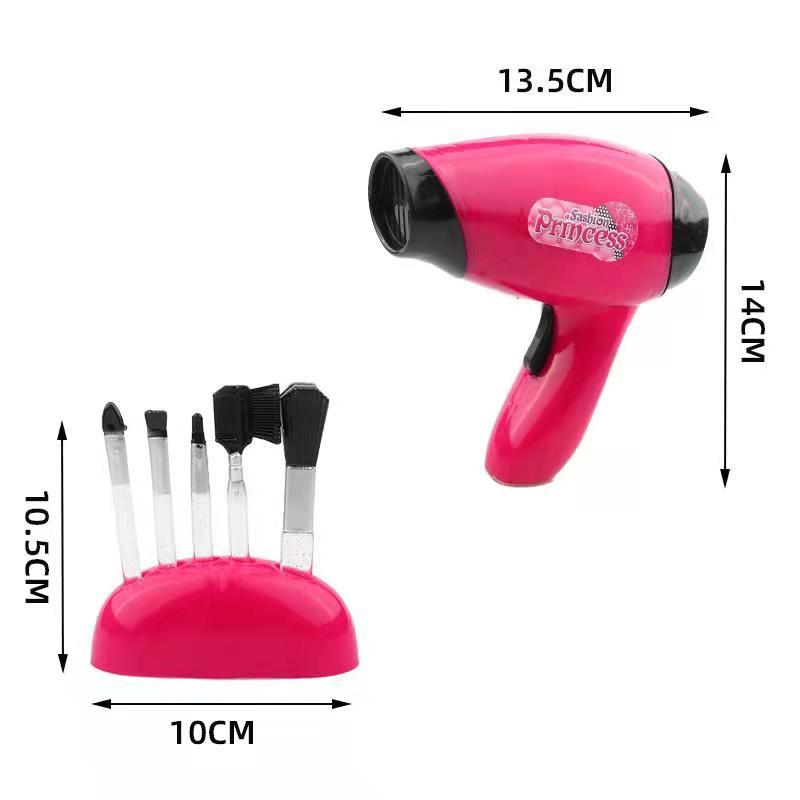 Cross-border e-commerce girls' jewelry Play House children's hair toys simulation hair dryer half-body model dressing suit