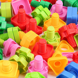 Baby Screw Toy Twist Nut Assembly Removable Children's Hands-on Ability 3 Puzzle 1-year-old Assembly Building Blocks