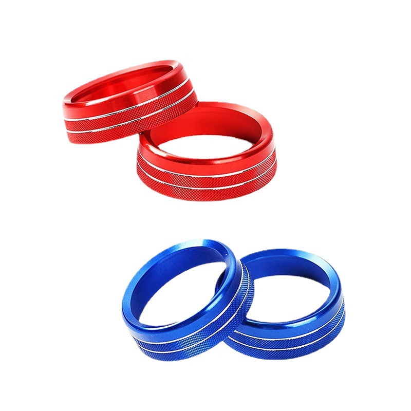 Suitable for 15-20 Ford Mustang modified central control air conditioning knob decorative ring headlight knob aluminum alloy ring