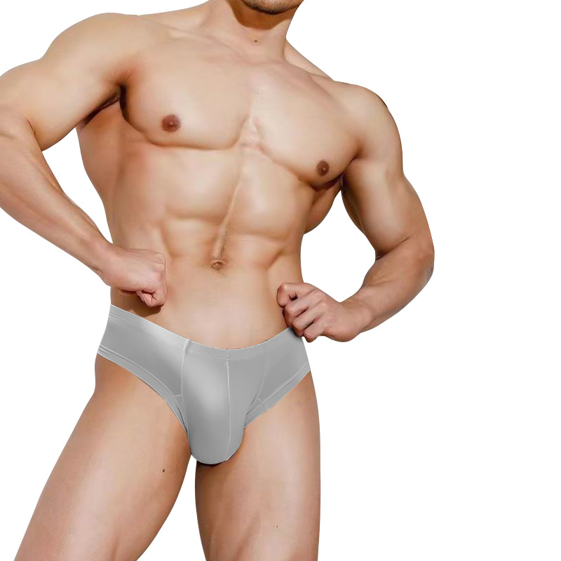 ADANNU Men's Underwear Modal Fabric Comfortable Breathable Low Waist Sexy Briefs Fashionable Quick-drying Large Bag