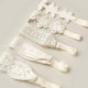 South Korea Baby Girl Princess White Lace Headwear Children's Flower Hair Band 0-3 Years Old Baby Jewelry Spring and Summer