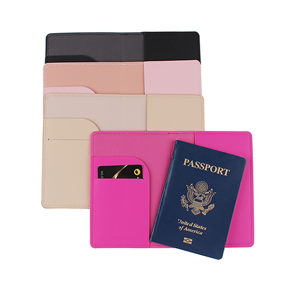School season PU leather certificate storage bag daily with aircraft travel portable passport holder passport cover manufacturers in stock