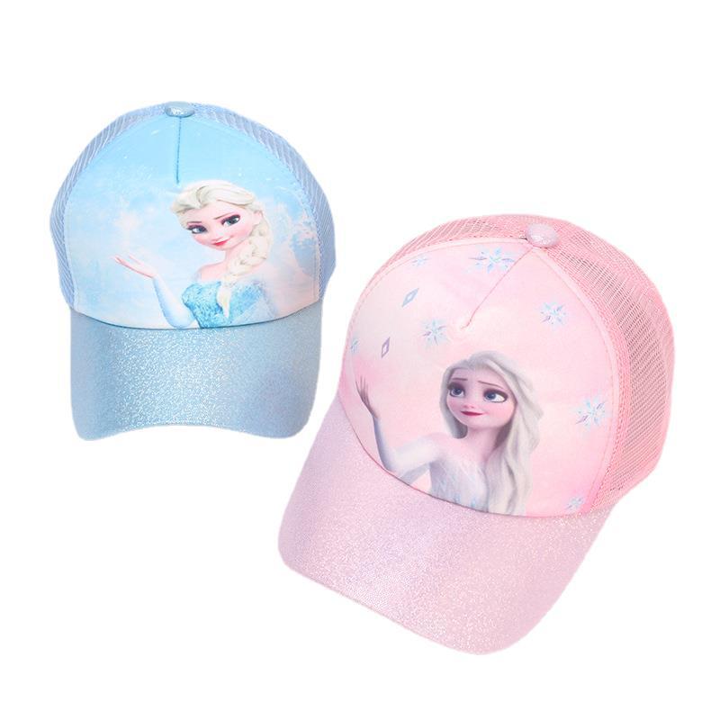Foreign trade princess net cap wholesale cute cartoon sunscreen baseball cap girls sun cap Korean G411