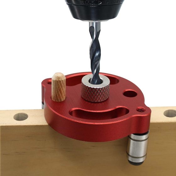 Woodworking vertical center hole locator 3-10mm self-centering wood dowel splicing hole positioning DIY tool