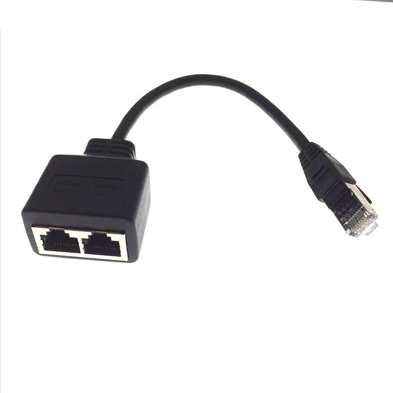 Rj45 イーサネット インターフェイス アダプタ スプリッタ 1 ～ 2 ポート Lan ネットワーク Rj45 1 ～ 2 延長ケーブル|undefined