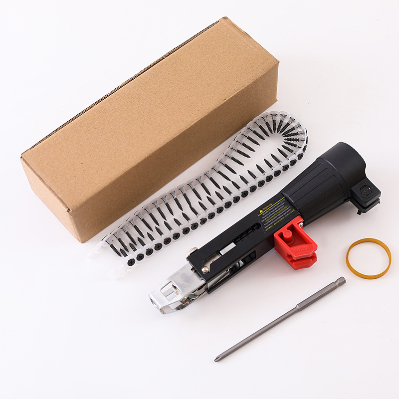 Chain Nail Gun Pneumatic Nailing Machine Accessories Chain Belt Screw Nailing Electric Automatic Screw Nailing Tool Nailing Gun Head