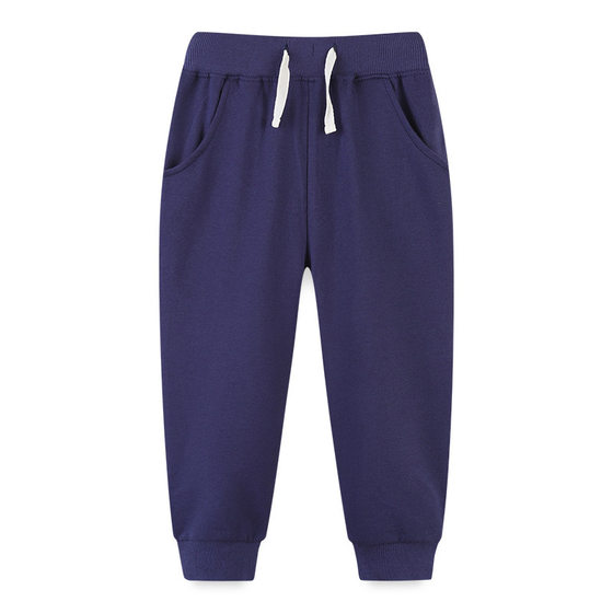 Cross-border supply of new autumn children's foot-binding sports pants European and American style children's sweater pants wholesale