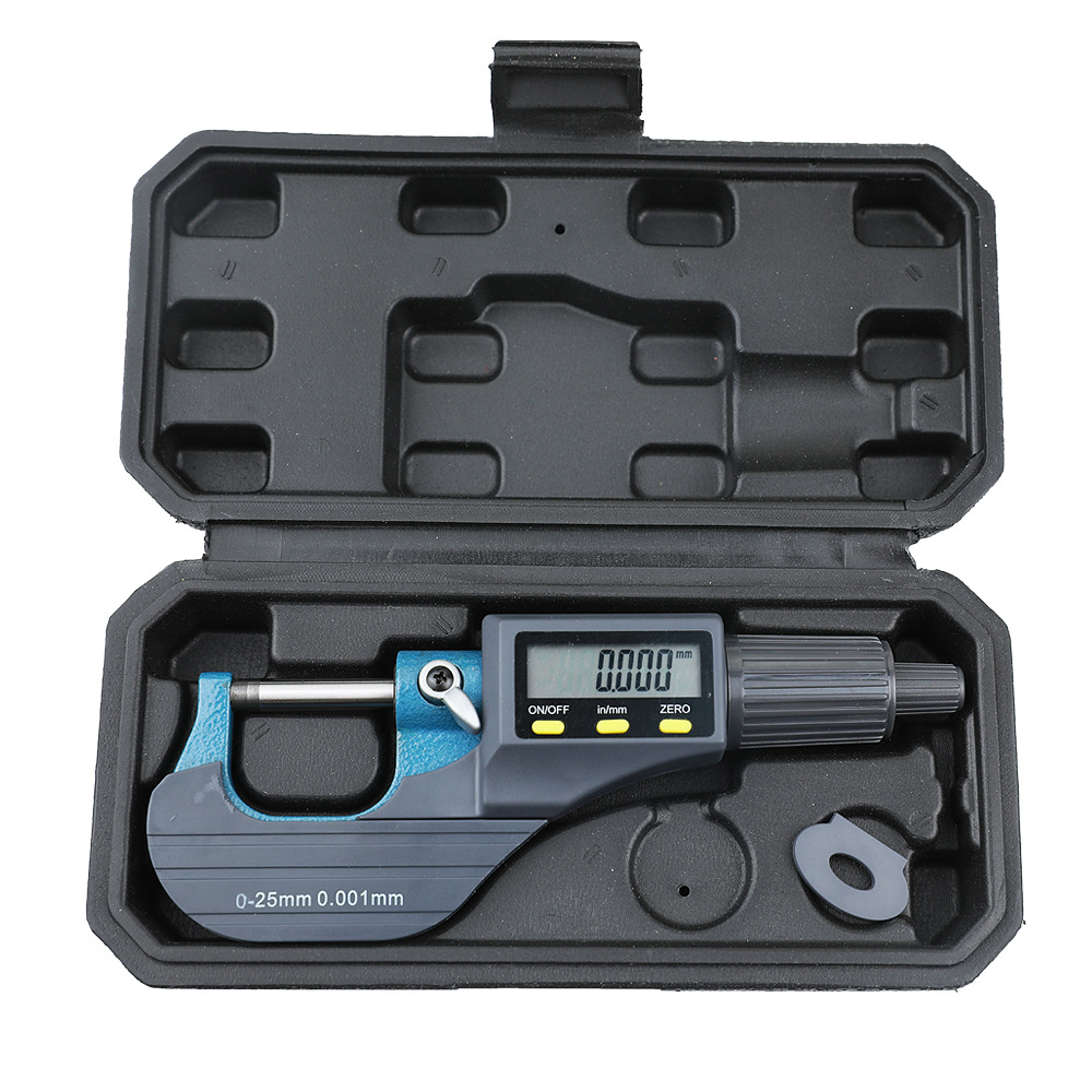 Digital outside micrometer 0-25mm spiral micrometer digital outside diameter measuring instrument