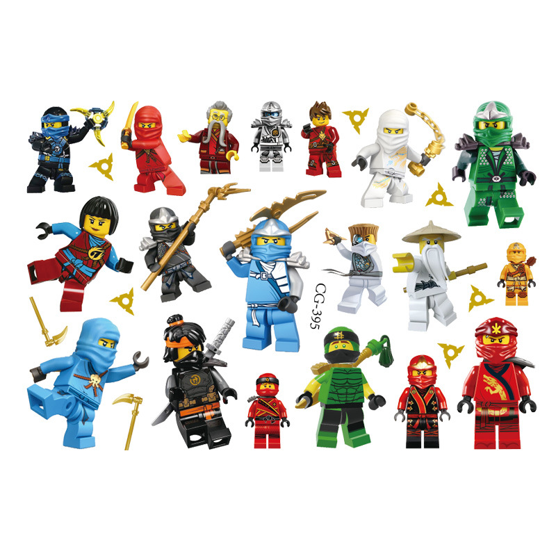 Phantom Ninja Cartoon Tattoo Sticker Children Tattoo Sticker Birthday Party Tattoo Sticker Disposable Water Transfer Sticker