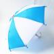 White and blue small umbrella delivery and binding device