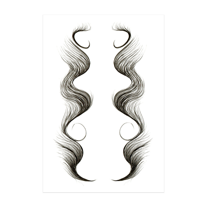 Bangs tattoo stickers European and American Net red hair stickers hairline edge stickers baby hair edge tattoo