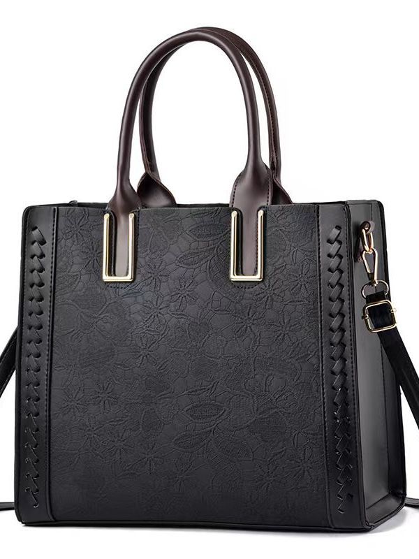 Elegant shoulder bag soft year mom messenger bag [foreign trade Women's bag] Middle-aged versatile simple all-match lightweight wear-resistant