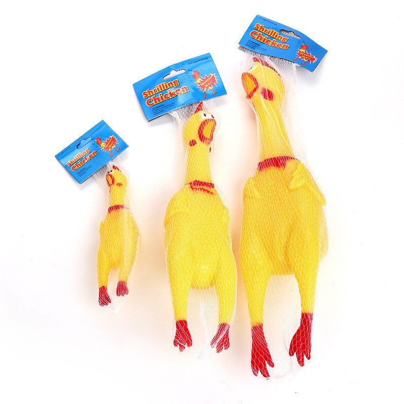 Dog Toy Voice Teddy Small and Medium-sized Dog Desperate Chicken Cuckoo Chicken Cry Chicken Cry Chicken Cross-border Amazon Hot Sale