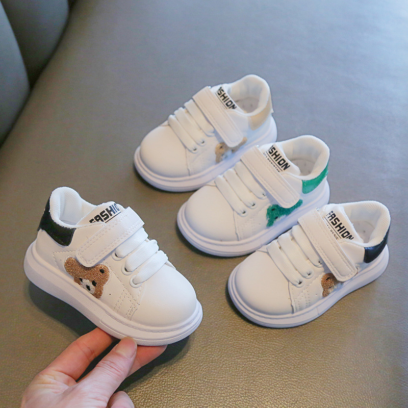 Spring and Autumn Children's sneaker white shoes boys and girls casual shoes waterproof baby shoes 1-6 years old running shoes