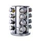 Rotatable Stainless Steel Seasoning Rack Multi-layer Household Kitchen Seasoning Storage Rack Glass Seasoning Bottle suit Stainless Steel