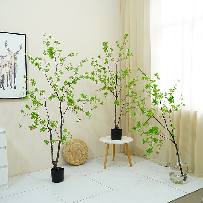 仿真日本吊钟树枝多瓣叶 水培植物绿植北欧森系家居酒店马醉木树