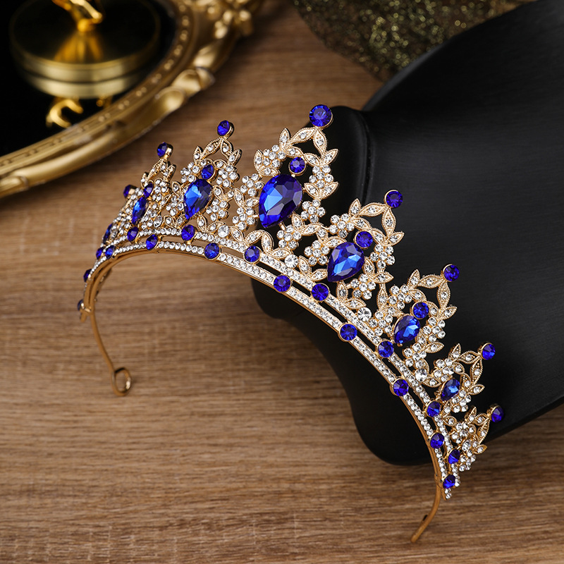 2024 new crown headdress children princess birthday crown headband wedding wedding dress accessories wholesale factory