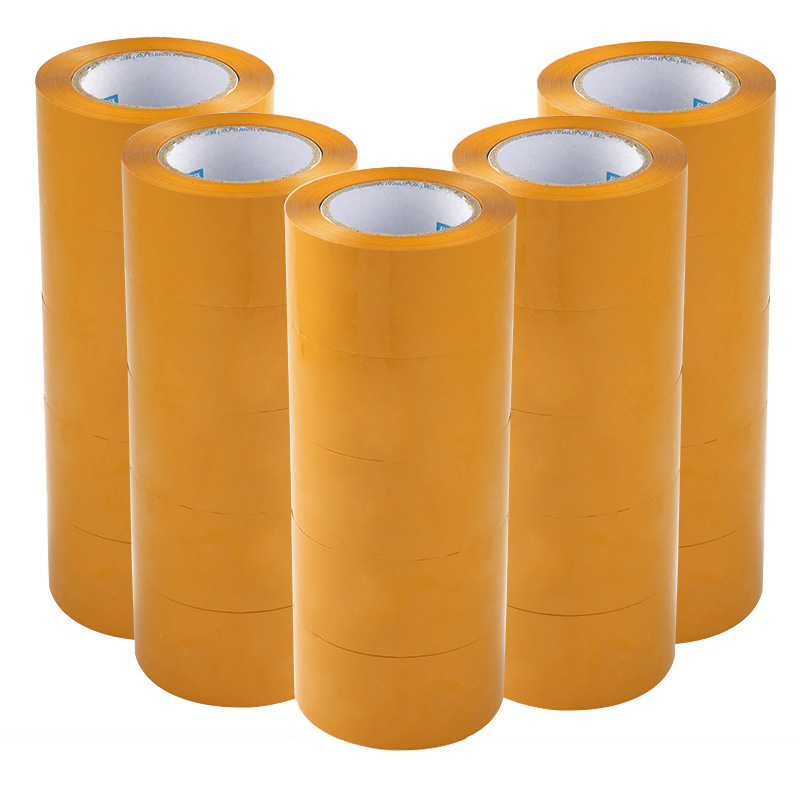 Beige Sealing Tape Paper Packing and Sealing Tape Express Packing and Sealing Large Roll High Adhesive Wholesale Whole Case Gummed Paper