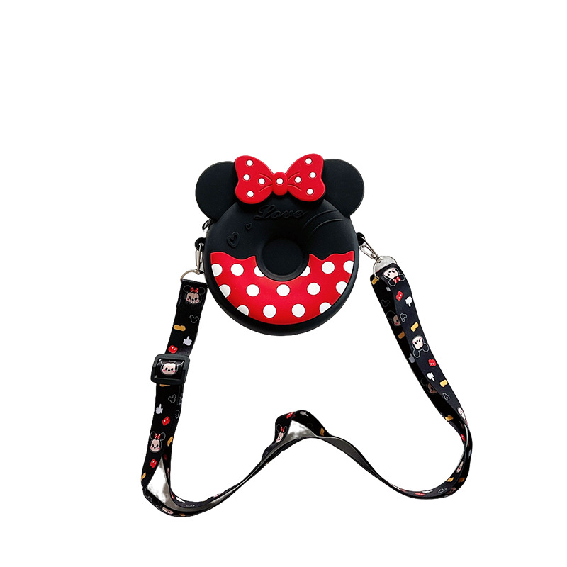 Wholesale One-shoulder Crossbody Mickey Mouse Silicone Coin Purse Fashion All-match Student Storage Bag Mini Cute Small Backpack