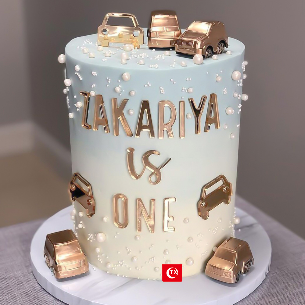 TX cross-border acrylic side insert number 26 English letters free combination letter set cake insert
