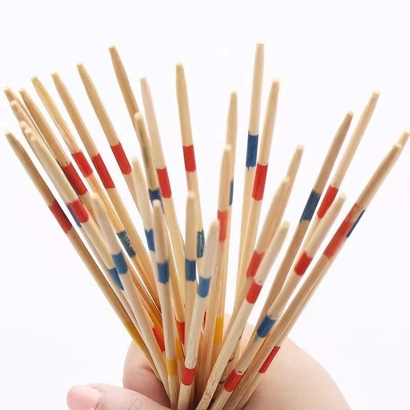 80 s nostalgic game stick boys and girls gifts parent-child interactive desktop educational wooden pick stick toys wholesale