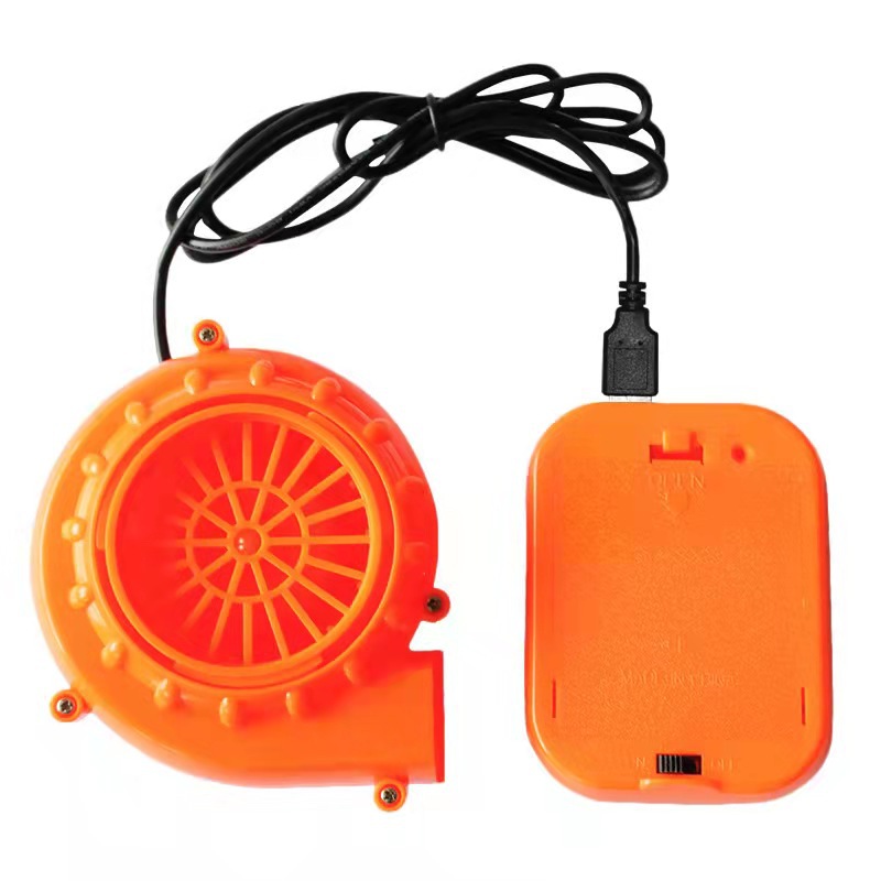 Cartoon doll inflatable fan accessories fan battery box 6V large wind fan protective suit cooling fan