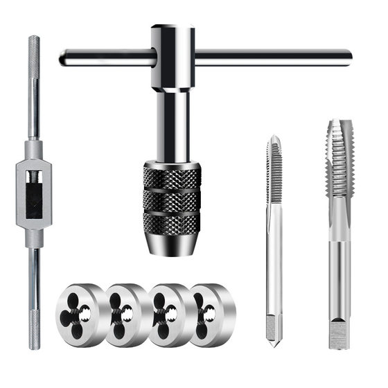 5 pieces/6 pieces/9 pieces tap die suit tools hand tapping wrench die twist combination suit