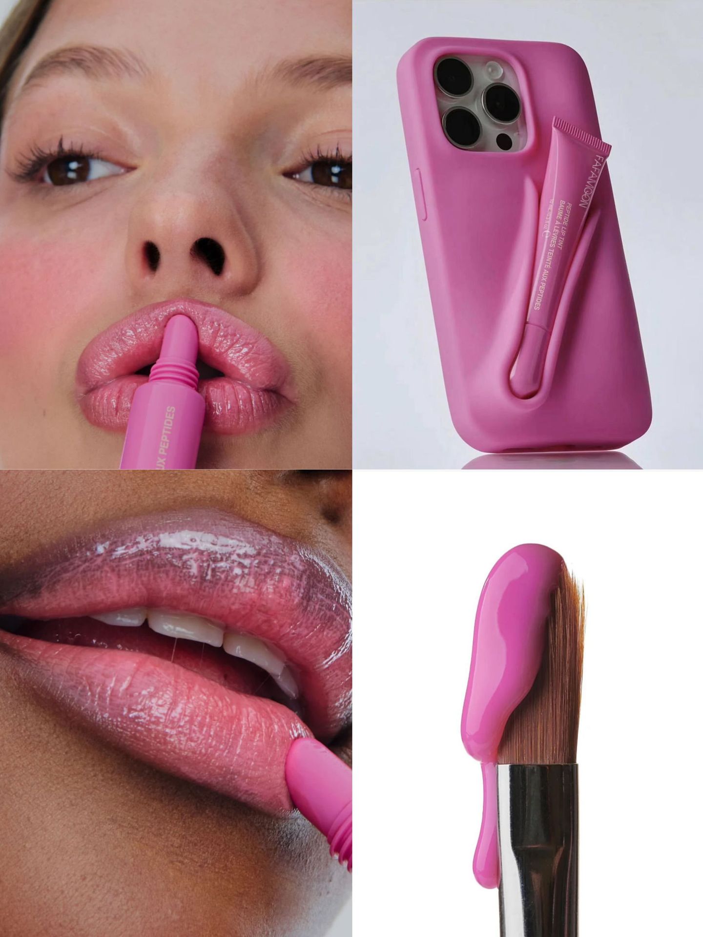 Waterlight Doodle Lip Mirror Lip Glaze Lip Oil Moisturizing Glas Lip Oil Cross Border Telefonetui Lip Glaze Cross Border FAFAMO_voghion.com