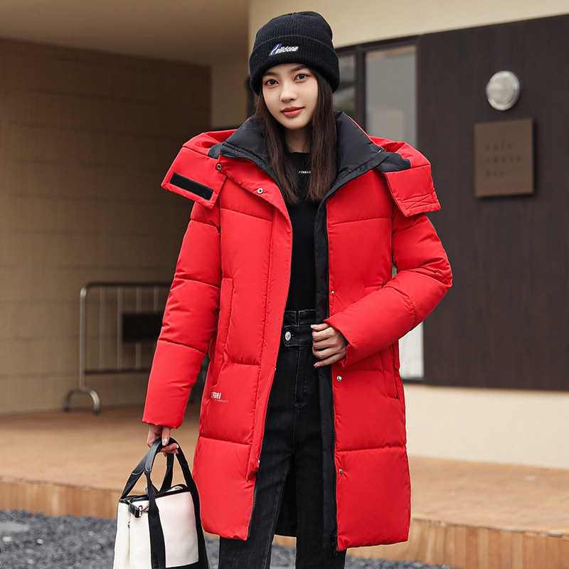  winter cotton coat for women mid-length loose ins Hong Kong style cotton coat for women new thickened down cotton work jacket