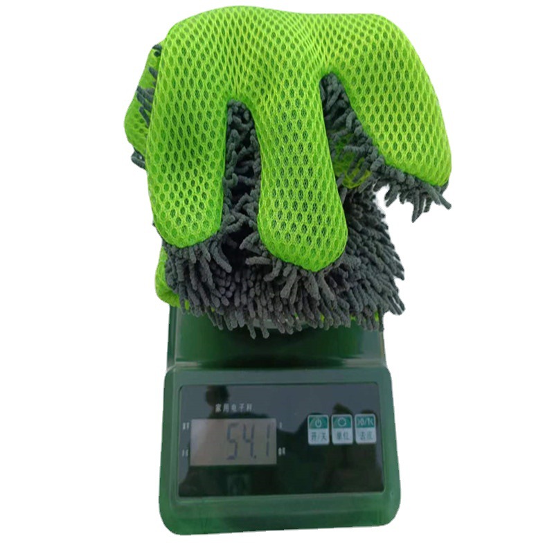 Factory freshippo New Car Cleaning towel five-finger car wash foam gloves household dust removal bear palm car cleaning gloves