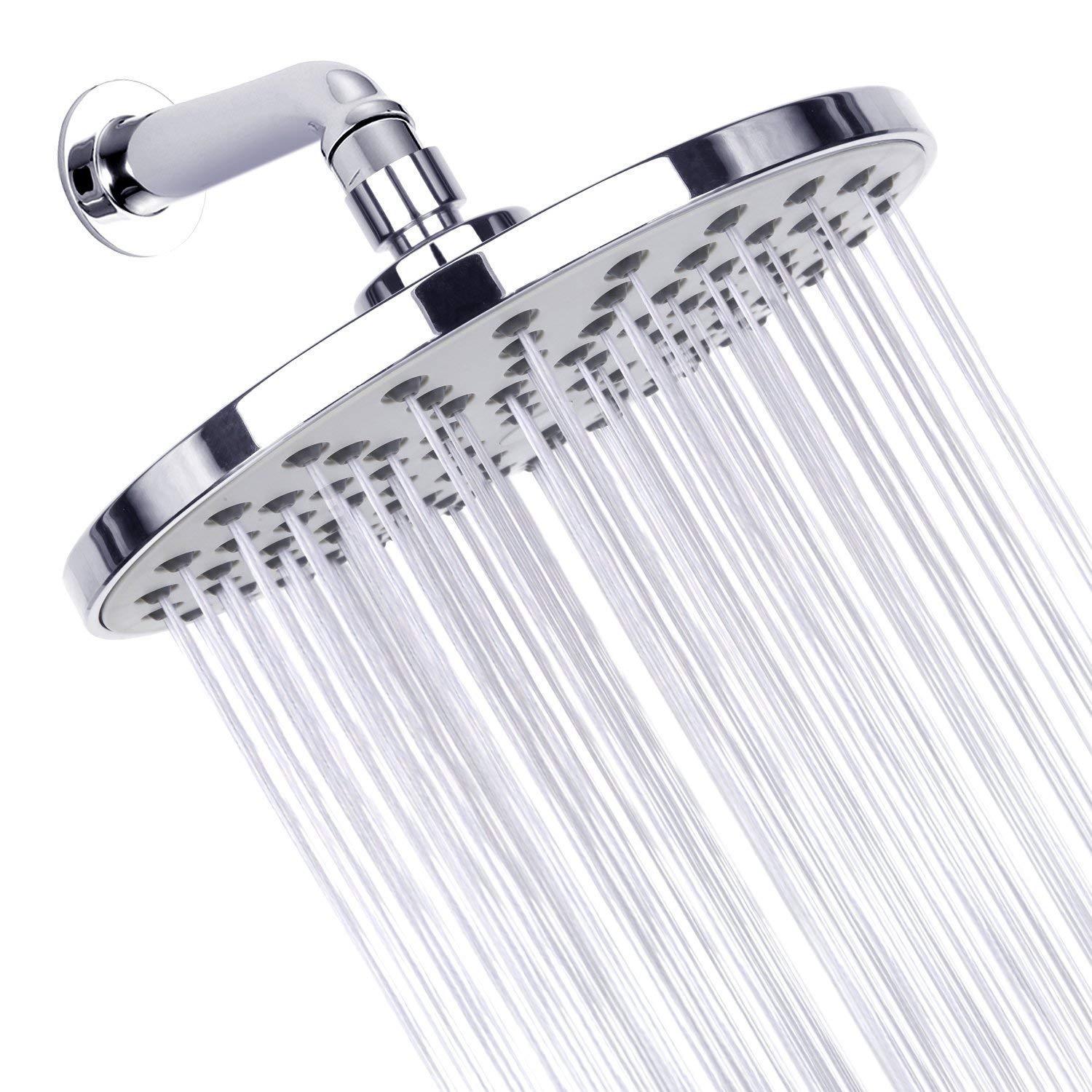 Cross-border bathroom shower accessories Xiamen eight-inch round electroplating shower head shower top nozzle source manufacturer