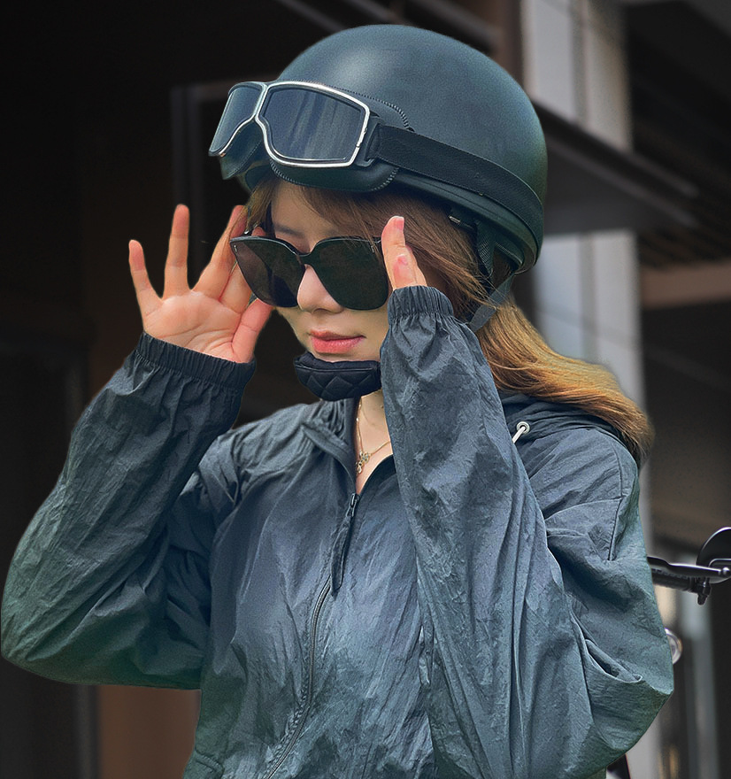 Cross-border foreign trade for motorcycle helmet safety riding men and women Four Seasons French American Retro Tram