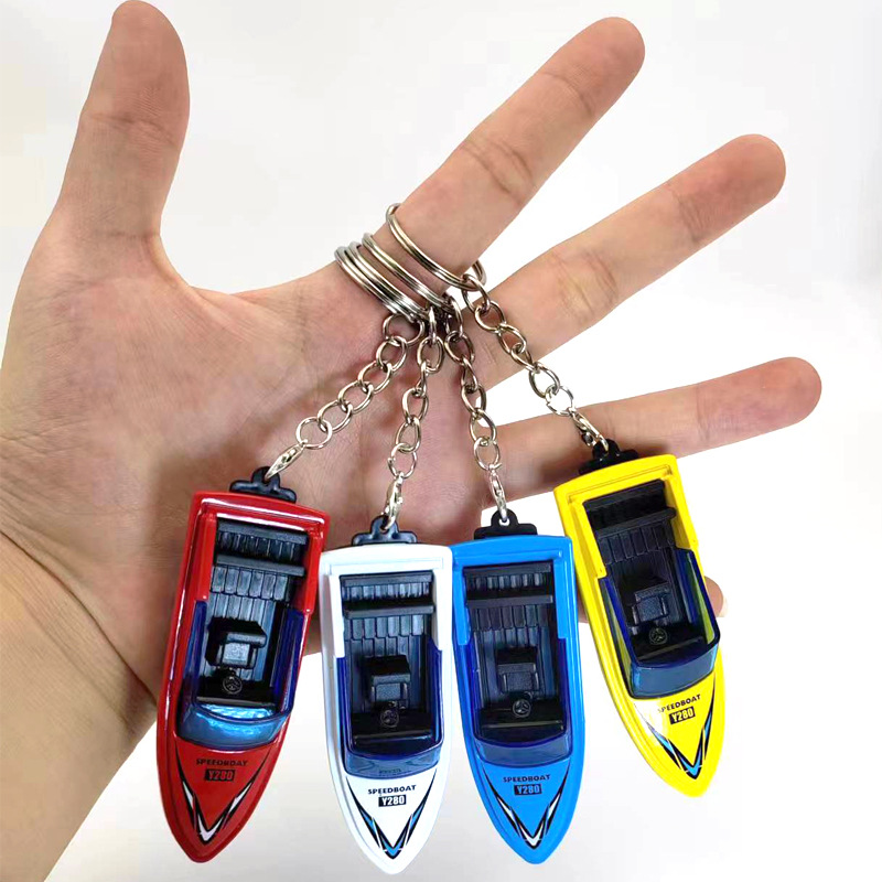 Cartoon Mini Alloy Car Model Submarine Toy Car Ornaments Grab Machine Keychain Children's Gift