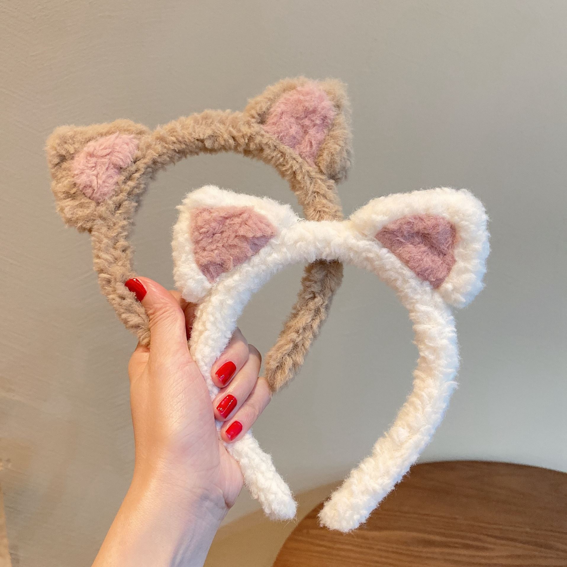 Cute Plush Bear Ear Headband ins Girl Heart Cartoon Headband Wash Face Hair Card Sell Meng Soft Sister Hair Accessories Headwear