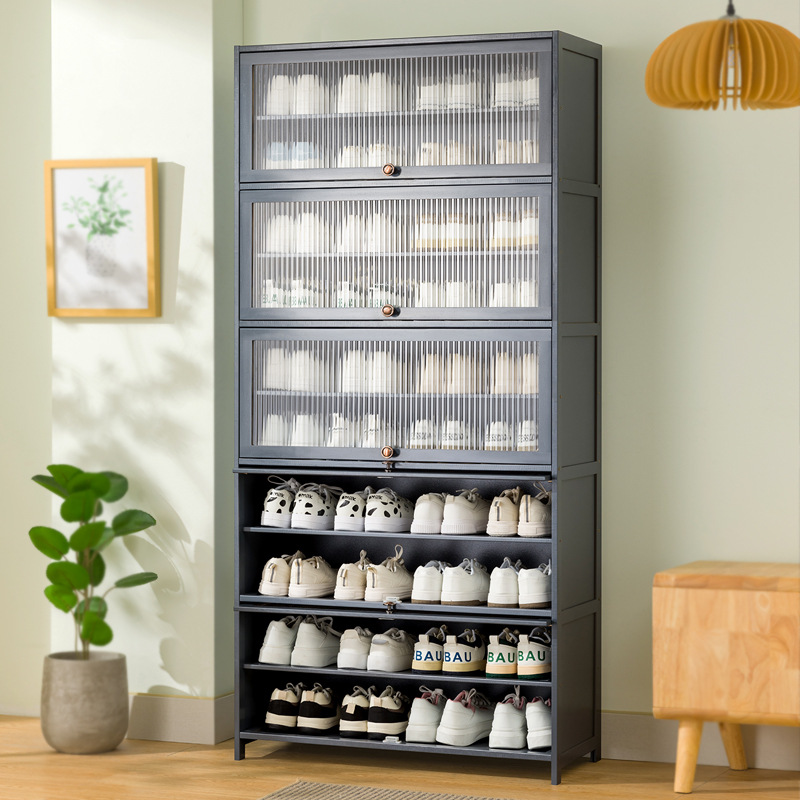 Shoe Cabinet Multi-layer Storage Shelf Household Simple Door Entrance Balcony Indoor Large Capacity Dustproof Shoe Rack Economical