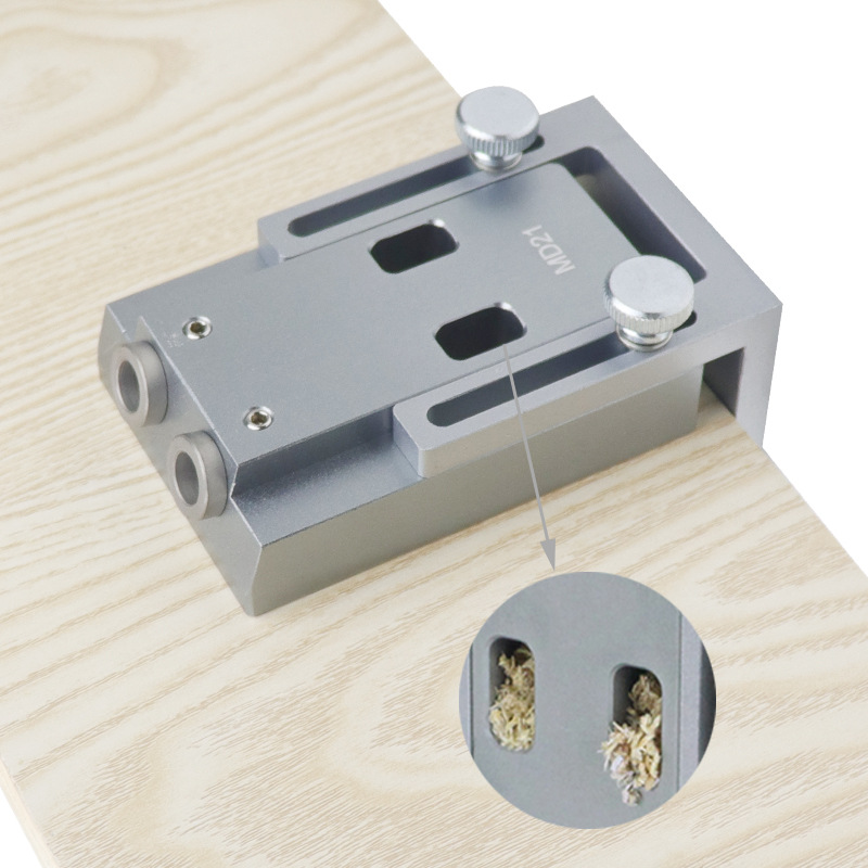Woodworking inclined hole opener 9mm inclined hole drilling locator plug screw wood board connection drilling tool