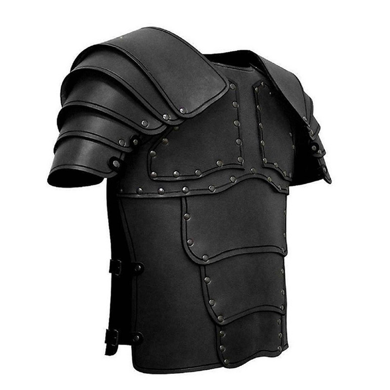 Cross Border New Halloween Medieval Vintage Viking PU leather armor COSPLAY prom costume