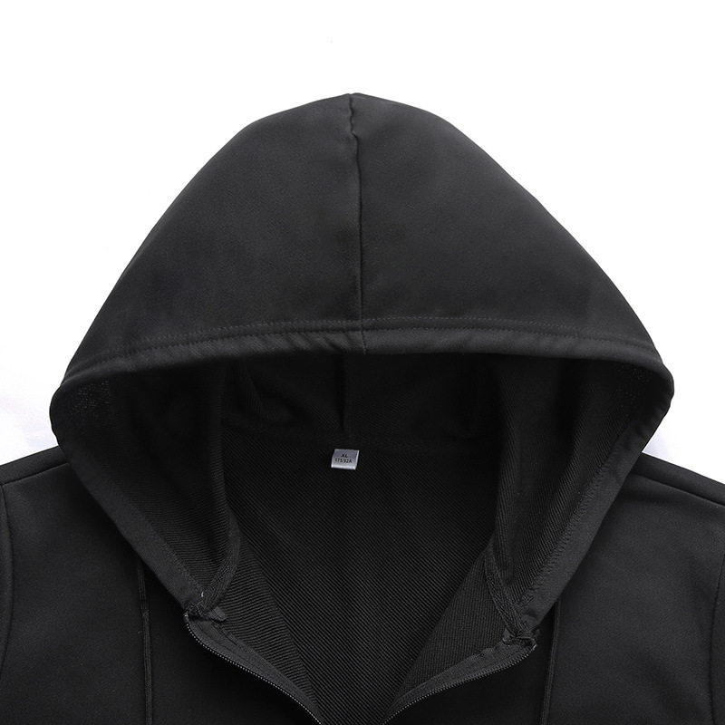 Sweater Men's New Hooded Cardigan Sweater Men's Korean-style Zipper Large Size Sports Casual Jacket Loose Solid Color Outerwear