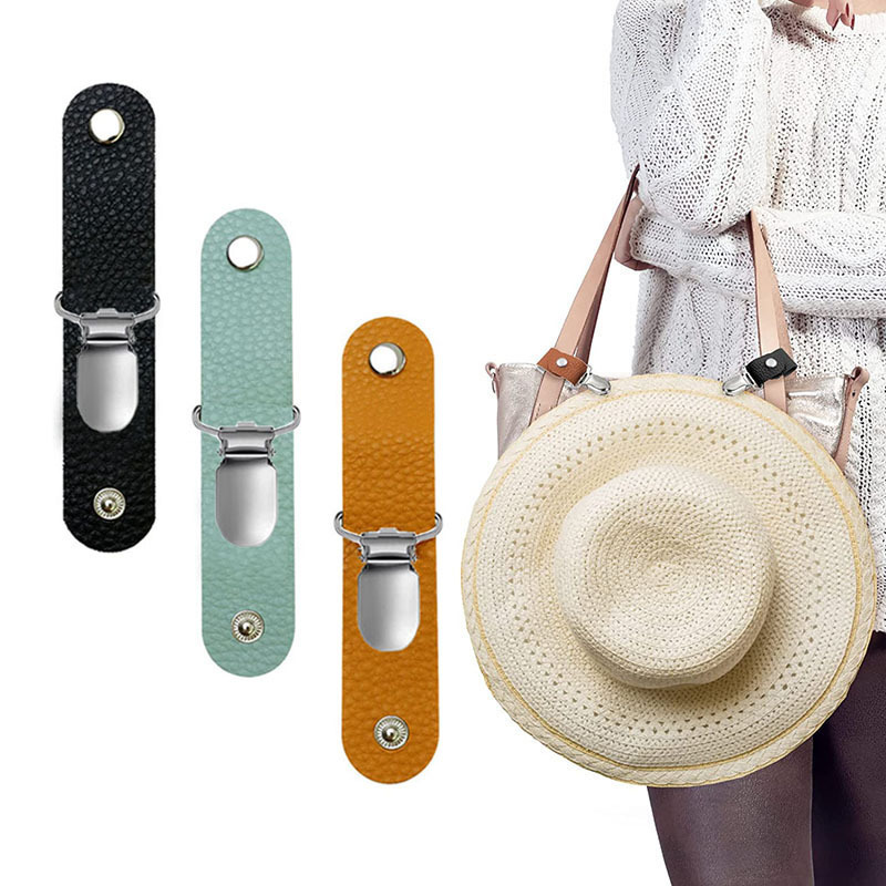Cross Border Hat Clip PU Leather Hat Clip Luggage Hat Clip Travel Hat Clip Multifunctional Duckbill Hat Clip Hat Outdoor Hat Rack