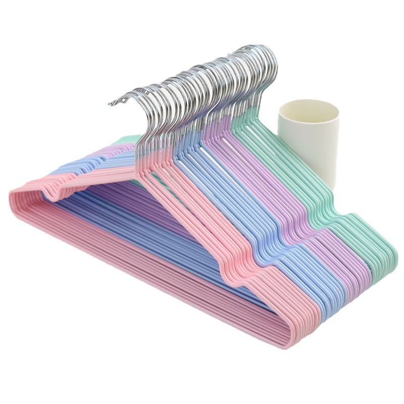 Thickened adult clothes hanger household non-slip clothes drying rack clothes hanger for dormitory student clothes support seamless children