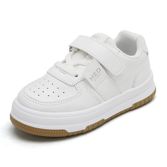 Children's White Shoes Spring and Autumn 2024 Girls' Sneakers Non-slip Light Boys' Sneakers Soft-soled Baby Casual Shoes