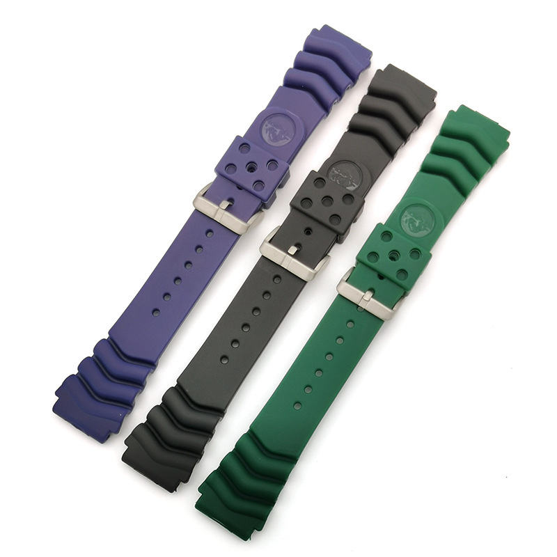 Suitable for Seiko Water Ghost Canned Abalone 007 Series 18mm 20mm 22mm Rubber Watch Strap
