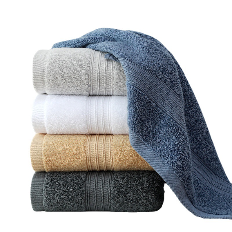 Long-staple Cotton Bath Towel Pure Cotton Thickened Soft Adult Children Plain Color Tube Top Absorbent Hotel Household