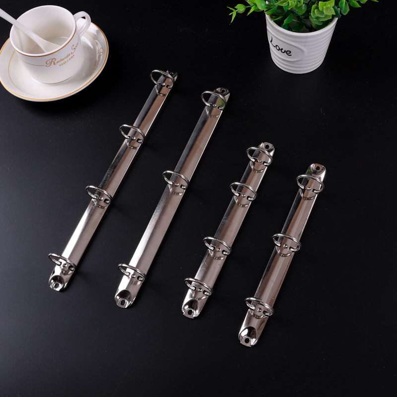 Factory wholesale loose-leaf clip A5A6 office stationery metal loose-leaf clip hardware accessories four-hole clip formulation