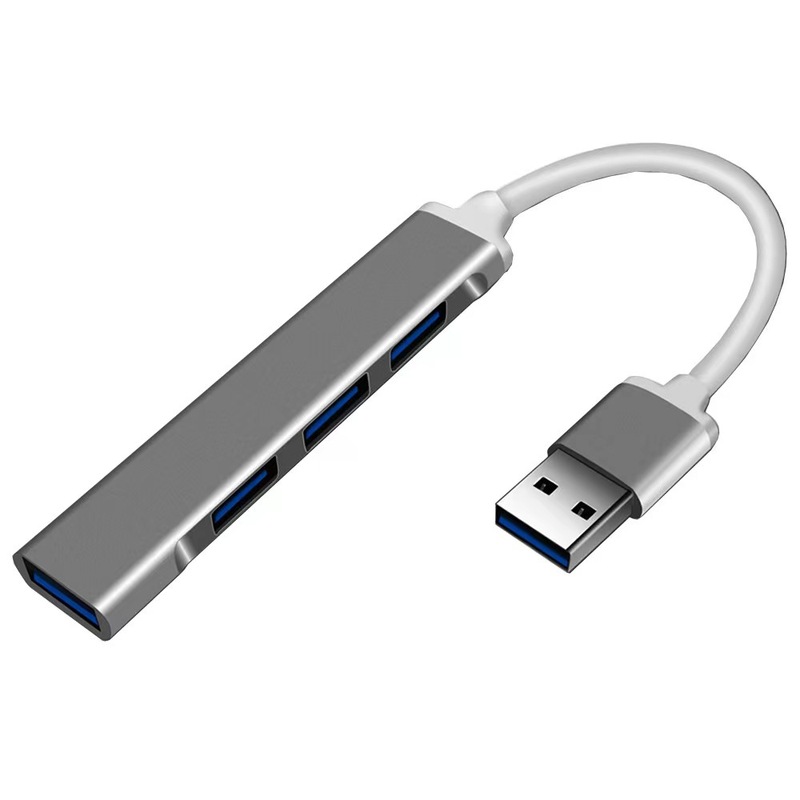 超薄型ハブ 1 ～ 4 USB スプリッター アルミニウム合金拡張ドック 4 ポート USB ハブ デジタル コンピューター アクセサリー|undefined