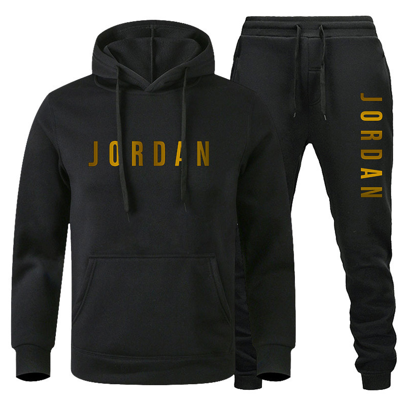 2022 Cross-border AliExpress Hot Sweater Suit Autumn and Winter Fashion European and American Men's Casual Sports Hoodie Suit