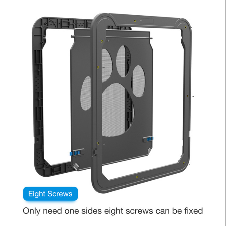 New small size pet screen door dog supplies dog paw print anti-bite small dog cat screen door cat dog door
